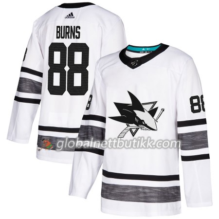 San Jose Sharks Hockeydrakt Brent Burns 88 Hvit 2019 NHL All-Star Adidas Authentic - Herre